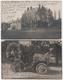 Carte Photo ALTRINCHAM Lot De 2 College School Auto Décorée Fleurs Carnaval Voir Cachet 3d Is B - Manchester