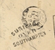 Suriname - 1884 - 7,5 Cent Opdruk Op 12,5 Cent Willem III, Briefkaart G5a Over Southampton Naar KR Leiden - Suriname ... - 1975