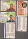 5 Cartes Panini Football 1994 Cards Official. Ginola Sauzée Papin = 2 Cartes Liste Des Joueurs - Other & Unclassified