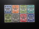 D.R.Mi 717/ 718X/ 719X/ 720X/ 721/ 723/ 724X/ 726X*MLH - 1939 - Mi 19,20 € - Unused Stamps