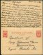 1917 Russia Stationery Reply Postcard. Censor - Covers & Documents