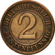 Monnaie, Allemagne, République De Weimar, 2 Rentenpfennig, 1924, Karlsruhe - 2 Rentenpfennig & 2 Reichspfennig