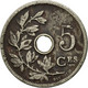 Monnaie, Belgique, 5 Centimes, 1906, TB, Copper-nickel, KM:54 - 5 Centimes