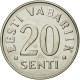 Monnaie, Estonia, 20 Senti, 2006, No Mint, SPL, Nickel Plated Steel, KM:23a - Estonie