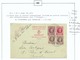 Type HOUYOUX 45 + 45c. (partie Demande) + Tp 2x20 Cent. Obl. Sc SCHAERBEEK Du 1-II-1929 Vers Bruxelles (Carte Pour Le Se - Briefkaarten 1909-1934