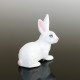 Miniature Ancienne Lapin 4 Cm Biscuit Porcelaine Creuse Animal Figurine Japon - Animals