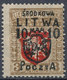 Stamp CENTRAL LITHUANIA 1920 Mint Forgery Overpint Lot#1 - Lituanie