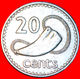 # CACHALOT TOOTH: FIJI ★ 20 CENTS 1969! FLAT DESIGN! LOW START ★ NO RESERVE! - Fidschi