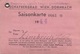 SAISONKARTE Vom SCHAFBERGBAD 1944 In Wien-Dornbach - Eintrittskarten