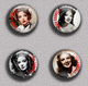 Linda Darnell Movie Film Fan ART BADGE BUTTON PIN SET 1  (1inch/25mm Diameter) 35 DIFF - Cinema