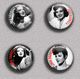 Linda Darnell Movie Film Fan ART BADGE BUTTON PIN SET 3  (1inch/25mm Diameter) 35 DIFF - Filmmanie