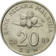 Monnaie, Malaysie, 20 Sen, 2009, TTB, Copper-nickel, KM:52 - Malaysie