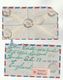 2 X 1957 TRINIDAD REGISTERED COVERS Airmail  To GB Stamps Cover - Trinidad & Tobago (...-1961)