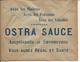 ENVELOPPE PUBLICITAIRE SAUCE POUR HUÎTRES OSTRA-SAUCE BORDEAUX - Non Classés