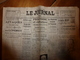 10 Décembre 1940 :rare Journal Double "non Coupé" Après Impression----->  2 éditions LE JOURNAL Et L'INDEPENDANT - Autres & Non Classés