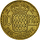 Monnaie, Monaco, Rainier III, 10 Francs, 1951, TTB, Aluminum-Bronze, KM:130 - 1949-1956 Franchi Antichi