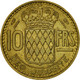 Monnaie, Monaco, Rainier III, 10 Francs, 1951, TTB, Aluminum-Bronze, KM:130 - 1949-1956 Old Francs