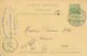 050/27 - BRASSERIE BELGIQUE - Cachet Brasserie Paulet-Donnen à MONS Sur Entier Postal Armoiries MONS Station 1908 - Bières