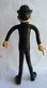 RARE FIGURINE BRABO 1978 FLEXIBLE TINTIN - DUPOND Sans Sa Canne Amovible - Tim & Struppi