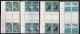 Australian Antarctic Territory 1973 MNH Scott #L23-#L34 Food Chain Set Of 12 Gutter Blocks Of 4 - Neufs