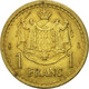 Monnaie, Monaco, Louis II, Franc, Undated (1943), Poissy, TTB, Cupro-Aluminium - 1922-1949 Louis II