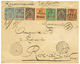 49 1896 15c S/ 2c(n°24) Léger Pli + Timbres Divers Obl. Sur Enveloppe RECOMMANDEE De TANANARIVE Pour La FRANCE. Signé BR - Autres & Non Classés