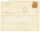 53 1896 25c S/ 40c(n°27) Obl. TRESOR ET Pes AUX ARMEES Sur Env(pd) Pour PARIS. Signé CALVES. Timbre Rare Sur Lettre. TB. - Other & Unclassified