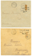 80 1904 2 Lettres Avec Demi Timbre 30c(n°90) Ou 30c(n°91) Obl. VOHEMAR. La Lettre Avec N°90 Avec Taches. TB. - Autres & Non Classés