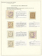 112 CONSULAIRES ANGLAIS : 1895 Collection 32 Timbres Montés Sur Feuille D' Expositions. 3 Paires Sans Dentelures De Sépa - Other & Unclassified