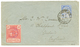 113 1895 NATAL 2 1/2d Obl. DURBAN + BRITISH INLAND MAIL 4d Obl. BRITISH MAIL ANTANANRIVO Sur Enveloppe Pour L' ANGLETERR - Altri & Non Classificati