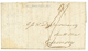 143 "BAIE De DOUARMENEZ" : 1813 Taxe "2/" Sur Lettre D'un Navire De Guerre Anglais Avec Texte Daté " H.M.S PYRAMUS At An - Guernsey