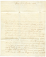 150 1823 GRANDE BRETAGNE PAR GRANVILLE Rouge-noir Sur Lettre Avec Texte De JERSEY Pour La FRANCE. Rare. TB. - Guernsey