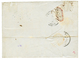 156 1849 ILES C. CHERBOURG Rouge + GUERNESEY Bleu + Taxe 14 Sur Lettre Pour BORDEAUX. TB. - Guernesey
