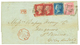 169 1860 GB 1p(x2) + 2d+ 4d(variété D' Impression) Obl. PC 3176 + ANGL. B.M ST MALO Sur Lettre Avec Texte De JERSEY Pour - Guernsey