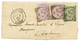 176 "Entrée Par PORT-BAIL" : 1881 GB 1/2d+ 1d(x2) Obl. JERSEY + PORT-BAIL MANCHE Sur Lettre(léger Pli) Avec Texte Pour T - Guernsey
