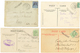 180 "CARTERET" : 1901/06 Lot 1 Lettre Et 3 Cartes Avec Timbres ANGLAIS Obl. CARTERET MANCHE. TB. - Guernsey