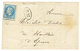 263 1870 20c(n°29) Obl. GC 1401 (d' EPINAC) + B.M Sur Lettre Avec Texte D' AUTUN Pour EPINAC. Rare Combinaison. TTB. - Andere & Zonder Classificatie