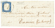 271 "ALBY" : 1858 SARDAIGNE 20c(pd) Obl. Cachet Sarde Rarissime ALBY Sur Lettre Avec Texte Pour TAMIER. GRANDE RARETE De - Vide