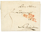 301 1811 123 MEPPEL Rouge Sur Lettre Avec Texte Pour SCIEDAM. Rare En Rouge. Superbe. - 1792-1815: Conquered Departments