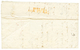 324 1809 Cachet Trés Rare N°32 DEB/ ARM. DU RHIN En Rouge Au Verso D'une Lettre Avec Texte De MADRID Pour Le QUARTIER GE - Army Postmarks (before 1900)