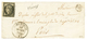 353 1849 20c(n°3) Pd Obl. Grille + Cursive 9 PLANCY + T.13 MERY-S-SEINE + OR Sur Lettre Avec Texte Daté "CHAMPFLEURY Par - 1849-1850 Ceres