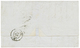 377 1855 20c(n°14) Bleu Fonçé Sur Vert (n°14i) TB Margé Sur Lettre De LYON. Cote 360€. Signé SCHELLER. TTB. - 1853-1860 Napoleon III