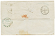 387 1857 40c(n°16) TB Margé Obl. Sur Lettre De PARIS Pour JERSEY. Superbe Cachet D' Arrivée Au Verso. TB. - 1853-1860 Napoleon III