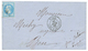 407 POSTE FERROVIAIRE : 1868 N°29bl. Ambulant PORL + PARIS GARE D' ORLEANS, Pour BROU. Rare. Indice 22 = 700€. Superbe. - 1863-1870 Napoleon III With Laurels