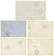 411 1850/69 Lot De 5 Lettres à Destination De JERSEY. Destination Pas Courante. TTB. - 1863-1870 Napoleon III With Laurels