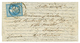 420 "Pli Confié Du WASHINGTON" : 20c(n°29) Obl. T.17 DOUAI 13 Oct 70 + "BALLON MONTE" Sur Lettre Pour ARCACHON. Verso, B - War 1870