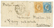 424 "BALLON MONTE Pour JERSEY" : 10c+ 20c(pd) Obl. Etoile + PARIS 2 Nov 70 Sur Lettre Pour JERSEY. Verso, Arrivée JERSEY - War 1870