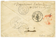 468 "Lettre Taxée Pour CEYLON" : 1876 CERES 10c + 80c Obl. GC 3620 + ST POL DE LEON + Cachet Maritime Rouge POSS. ANGL.  - 1871-1875 Cérès