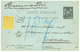 487 1886 Entier 10c SAGE(pd) + 25c Jaune En RECOMMANDE De PARIS Pour ROTTERDAM(PAYS-BAS). TB. - 1876-1878 Sage (Type I)