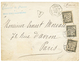 504 "BRESIL" : 1888 LIGNE J PAQ FR N°1 + CONSULAT DE FRANCE A RIO DE JANEIRO + TAXE 5c+ 15c + 30c Sur Env. Pour PARIS. R - Autres & Non Classés
